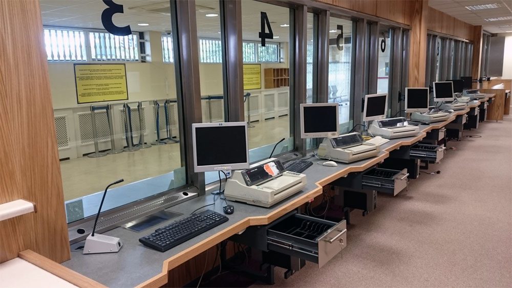 Banking hall security counter 07