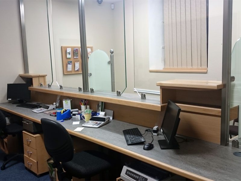 Banking hall security counter 05