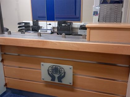 Banking hall security counter 03