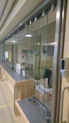 Glazed screens 34