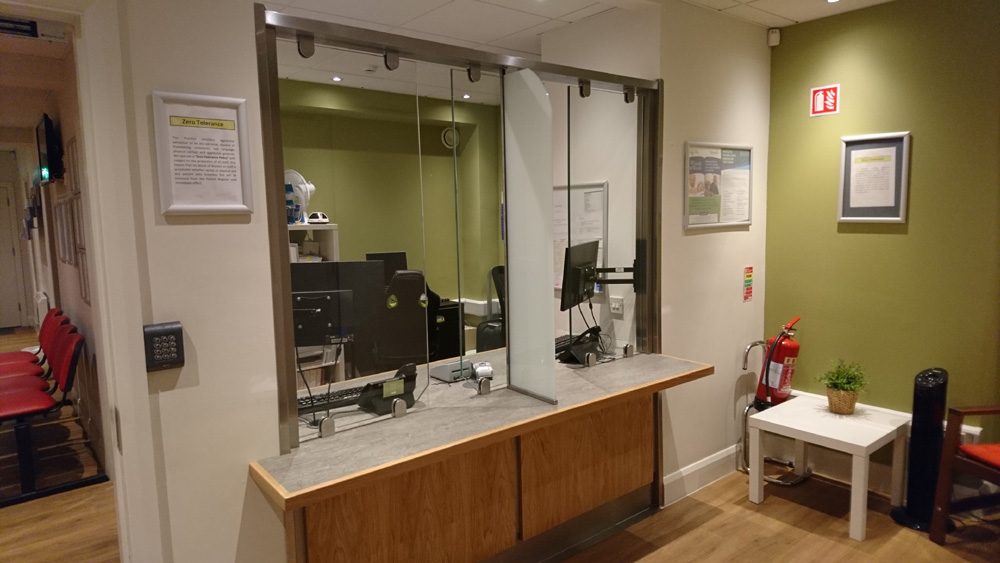 Reception counters 29