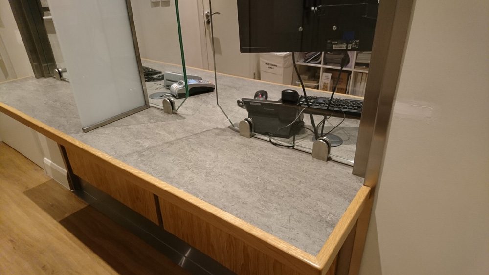Reception counters 30