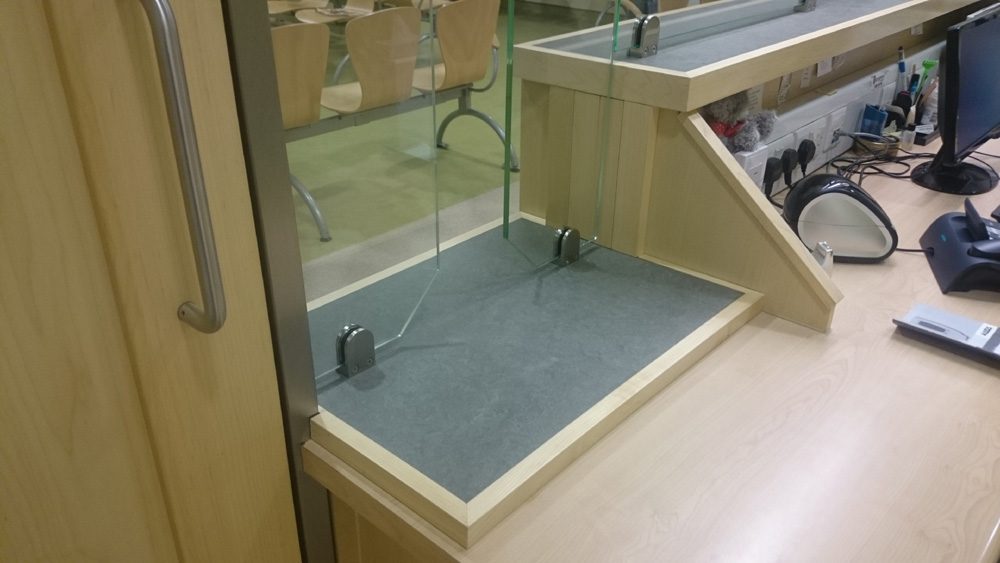 Reception counters 33
