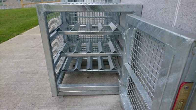 Secure cage storage 2