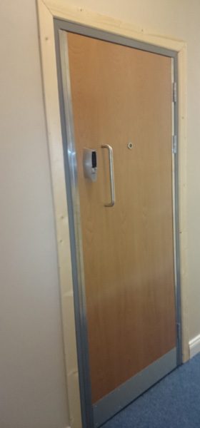 Steel security door 58