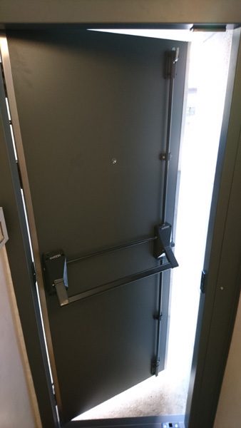 Steel security door 56