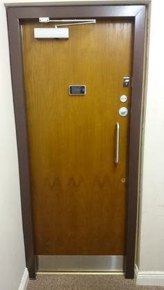 Steel security door 63