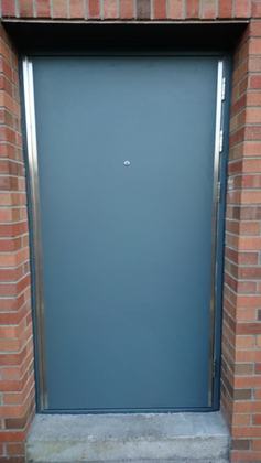 Steel security door 52