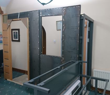 Steel wall panelling 84